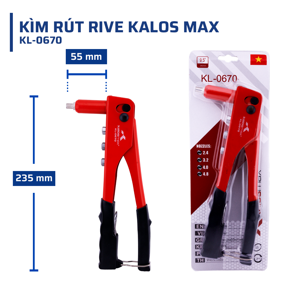 Thông số kỹ thuật chi tiết kìm rút river kalosmax