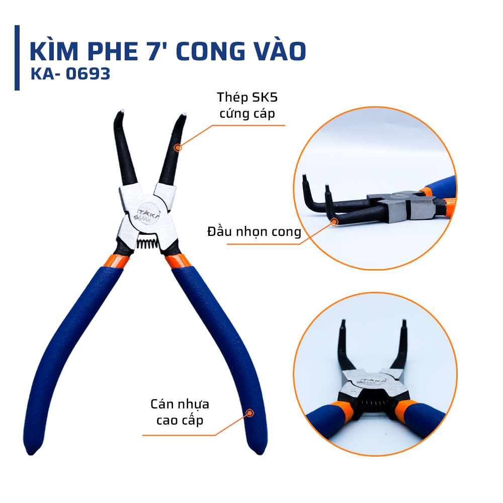 Cấu Tạo Kìm Phe 7'' Cong Vào STAKAMAX