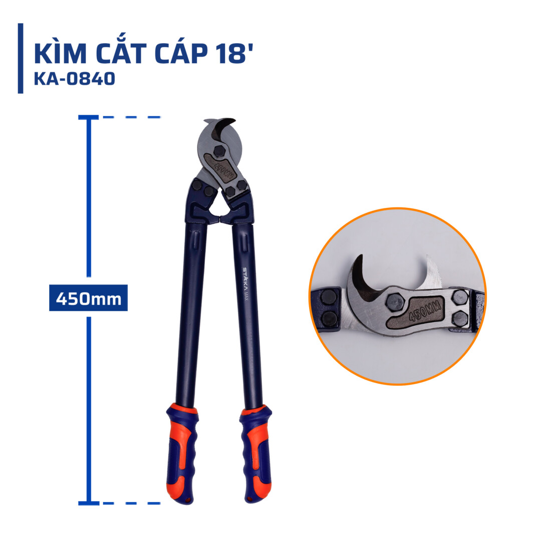 Thông số kỹ thuật ấn tượng của Kìm cắt cáp 18'' STAKAMAX