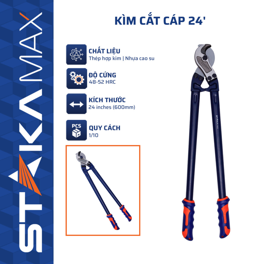 Kìm cắt cáp 24” STAKAMAX (1C/H, 10C/T) – NEW – N1