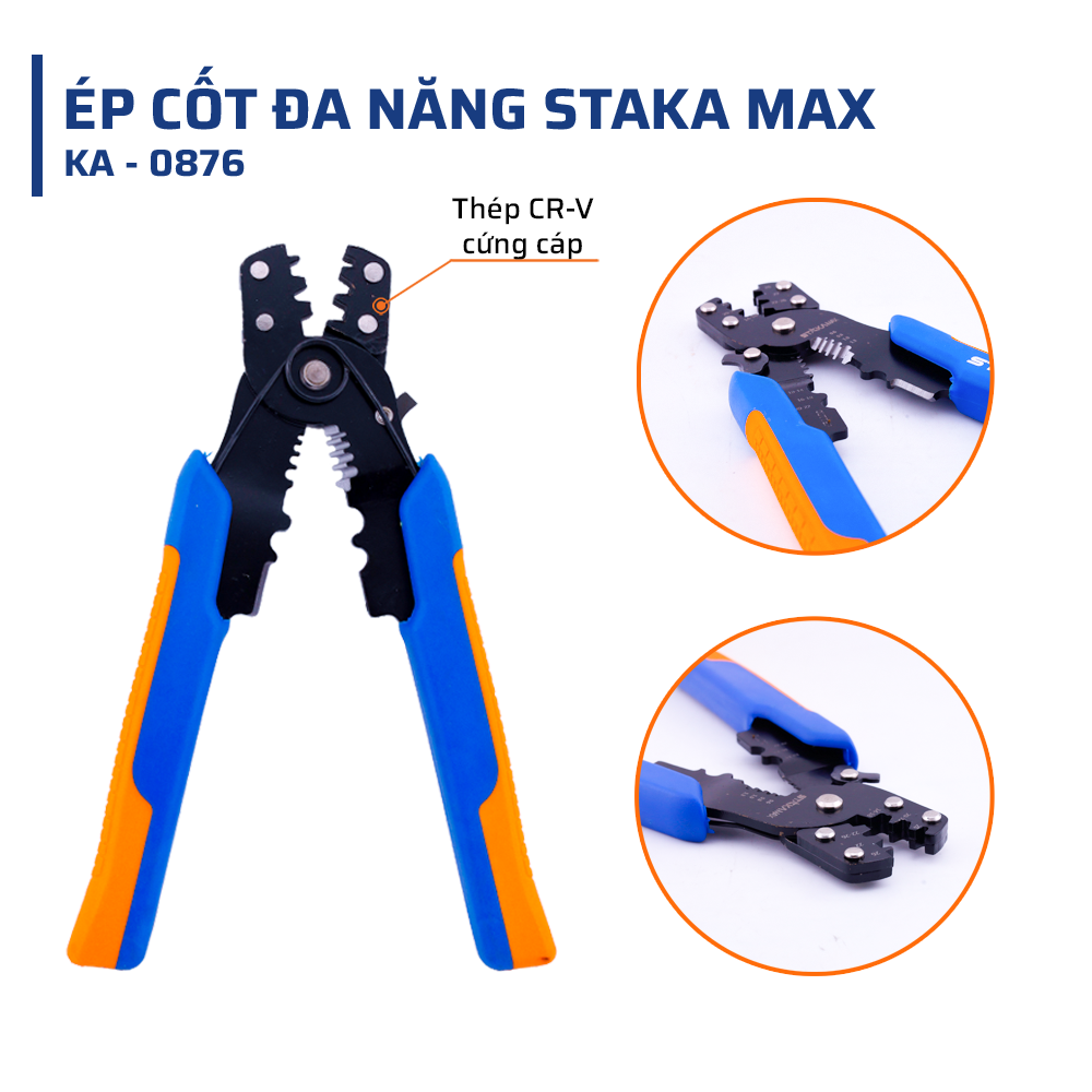 Cấu tạo & Chất liệu kìm ép cốt đa năng STAKA