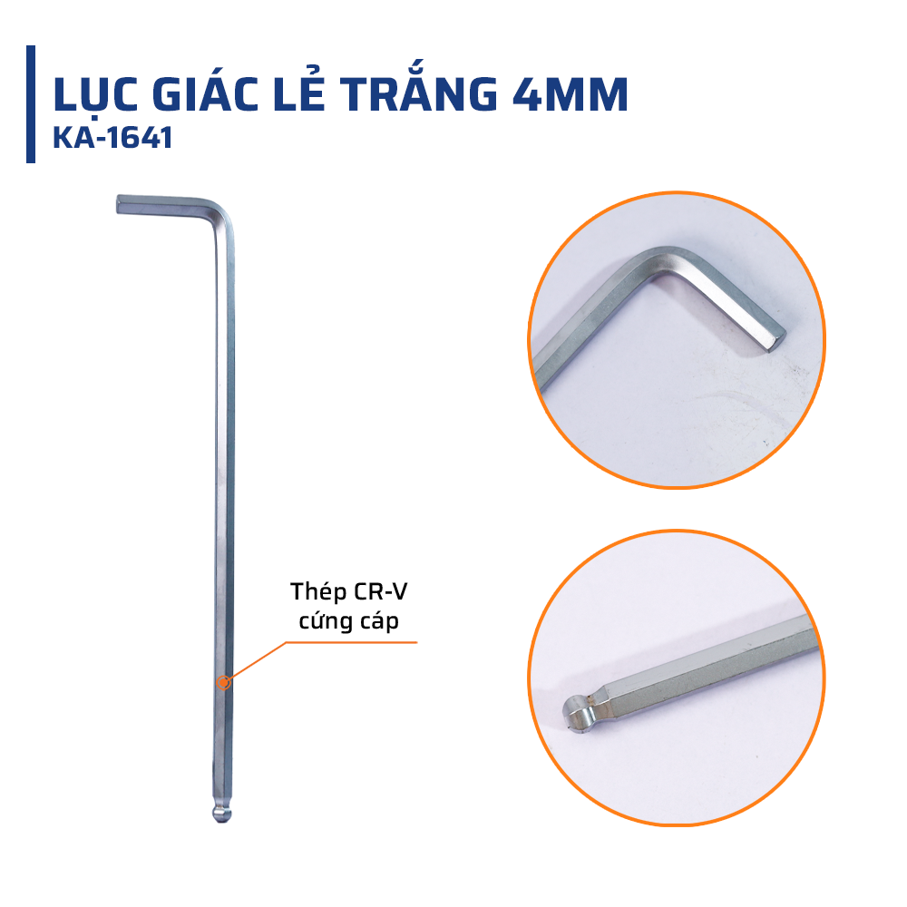 Cấu Tạo Bên Ngoài Lục giác lẻ trắng 4mm STAKAMAX