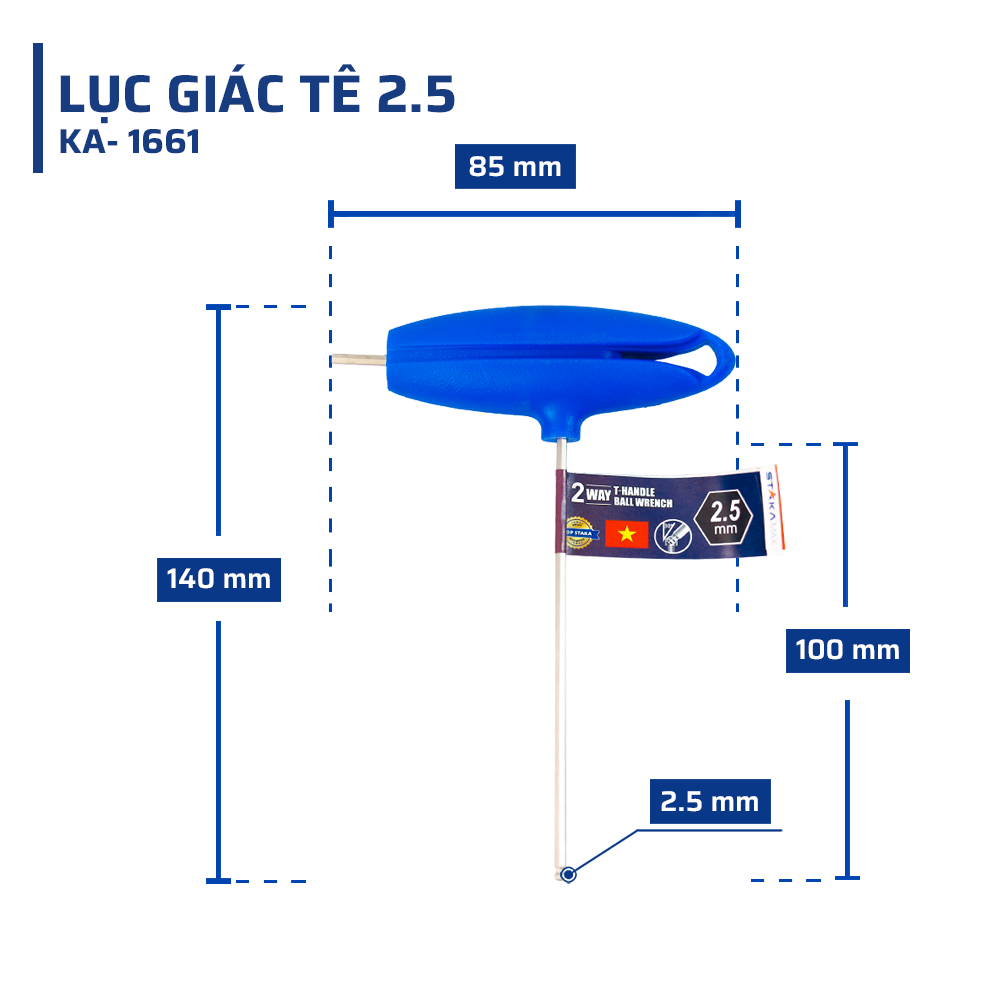 Thông Số Kỹ Thuật Chi Tiết Lục Giác Tê 2.5 STAKAMAX
