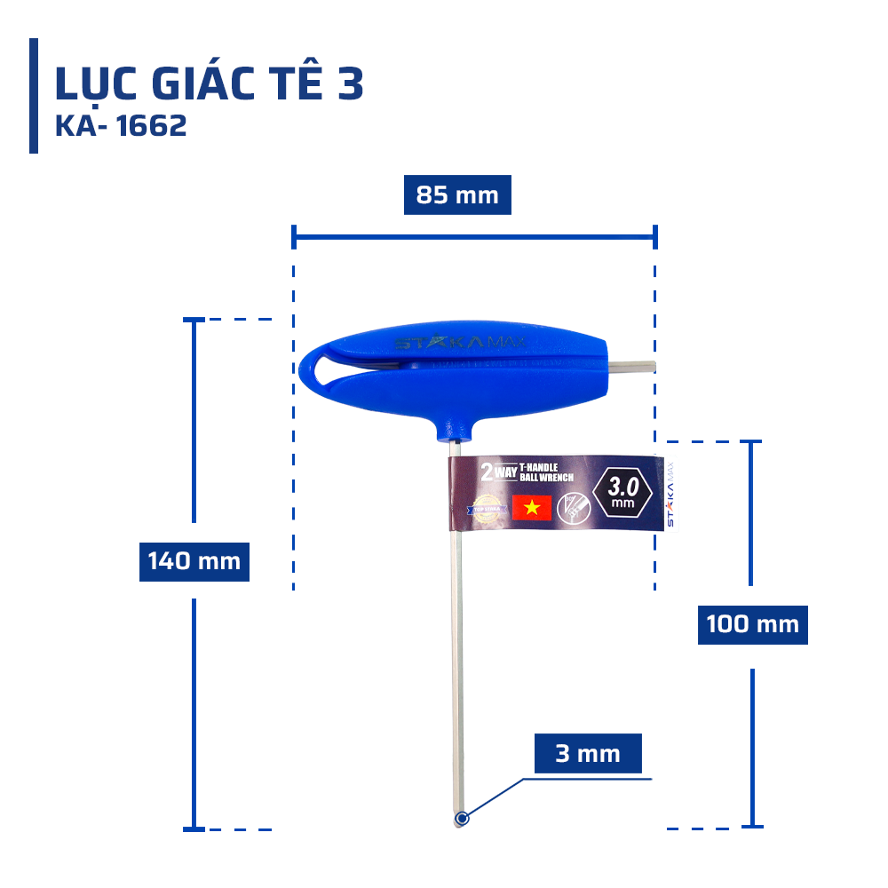 Thông Số Kỹ Thuật Chi Tiết Lục Giác Tê 3 STAKAMAX