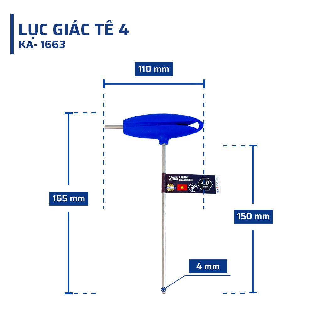 Thông Số Kỹ Thuật Chi Tiết Lục Giác Tê 4 STAKAMAX