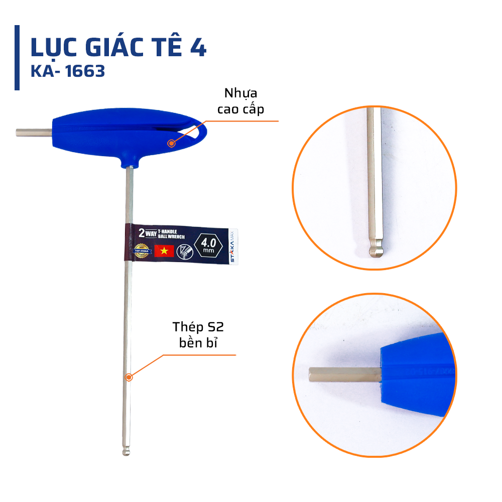 Cấu Tạo & Chất Liệu Lục Giác Tê 4 STAKAMAX
