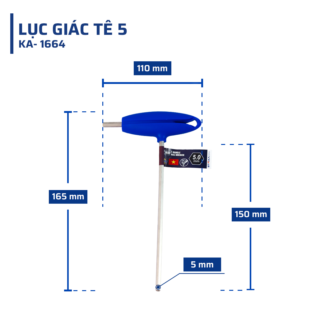 Thông Số Kỹ Thuật Chi Tiết Lục Giác Tê 5 STAKAMAX