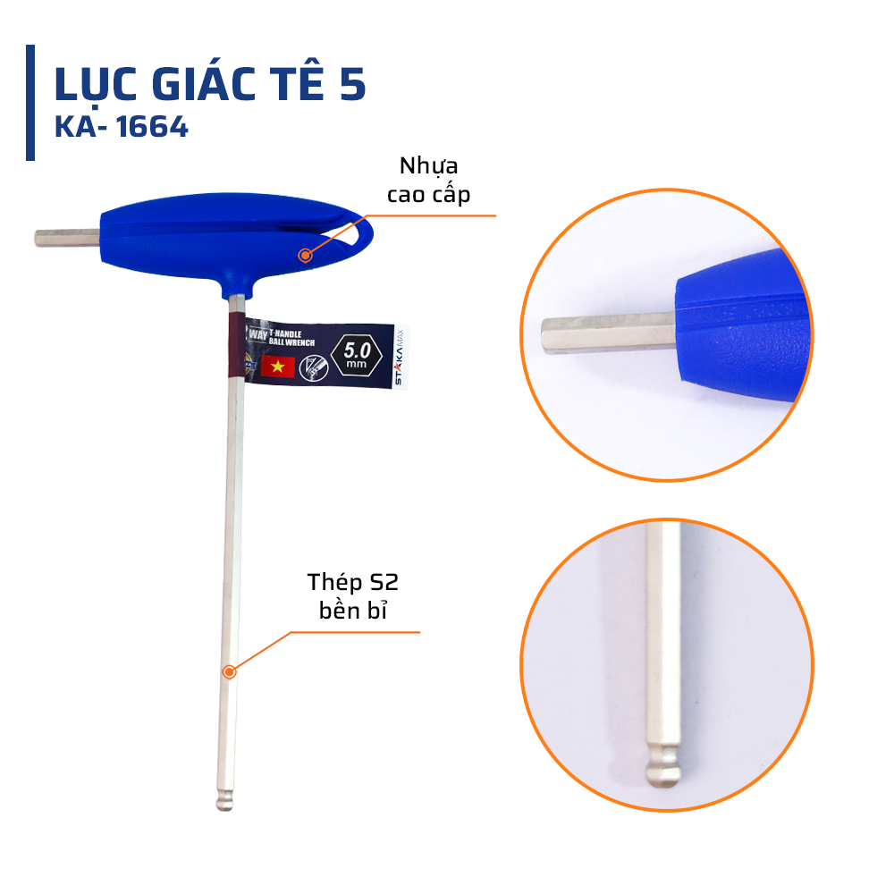 Cấu Tạo & Chất Liệu Lục Giác Tê 5 STAKAMAX