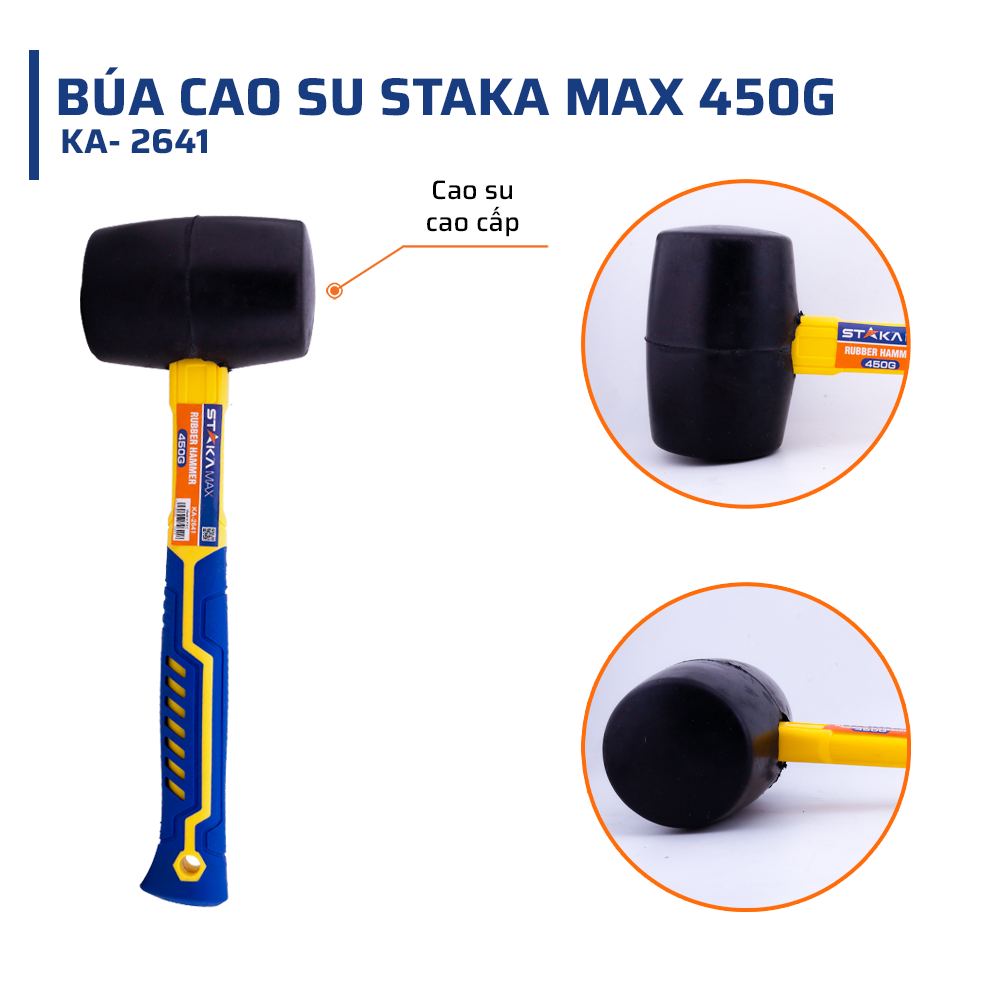 Cấu tạo chi tiết của búa cao su STAKAMAX