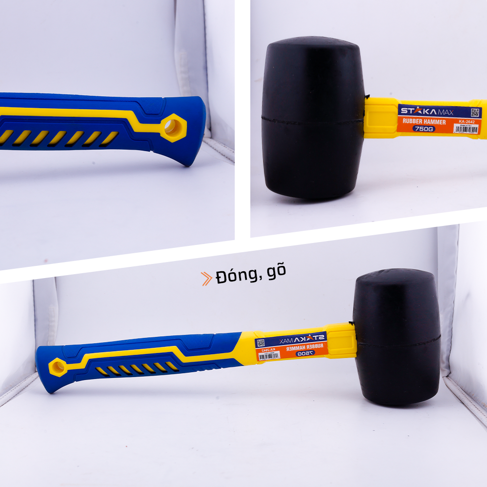 Công dụng thực tế giúp búa cao su STAKAMAX 750g 