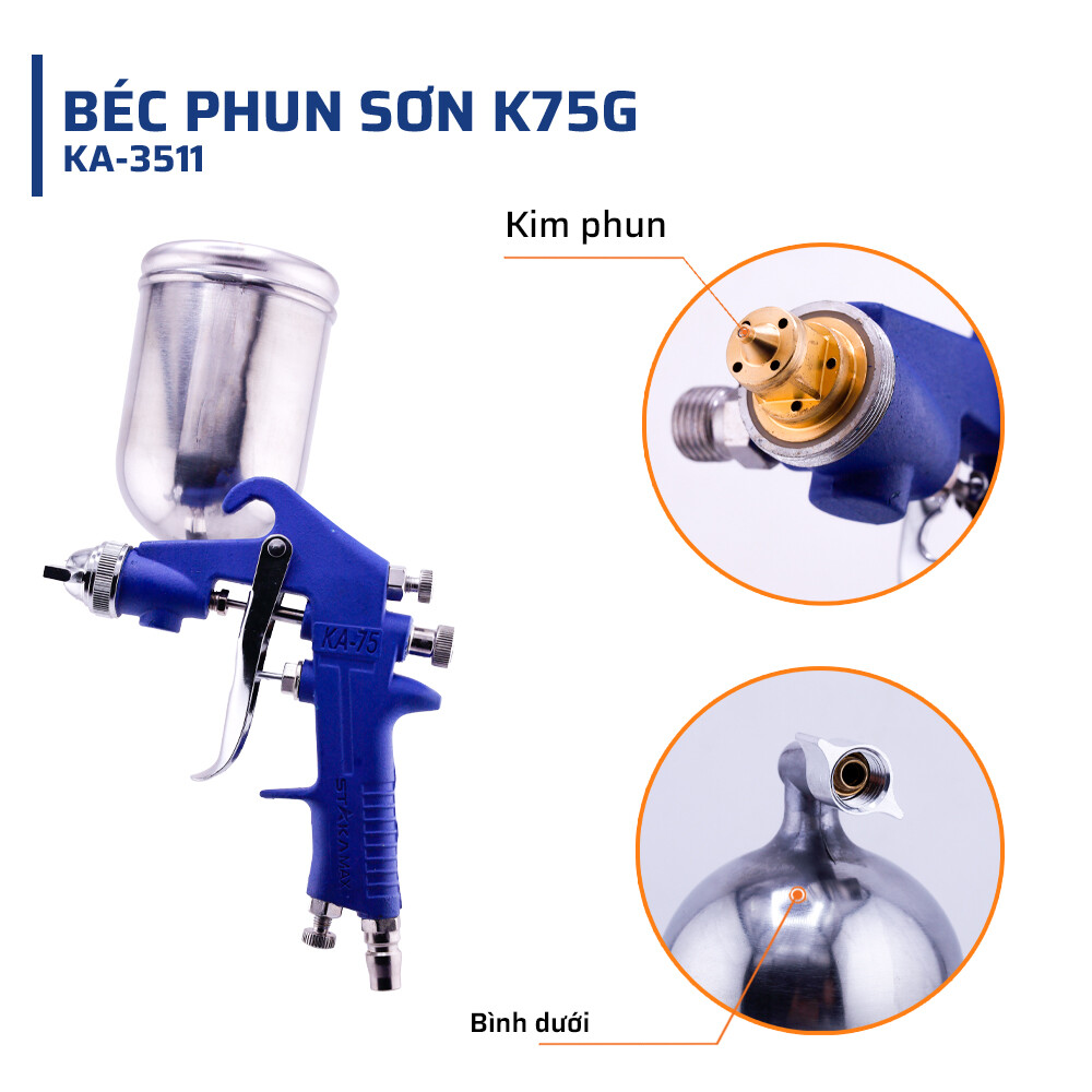 Thông số kỹ thuật ấn tượng của béc phun sơn K57G STAKAMAX