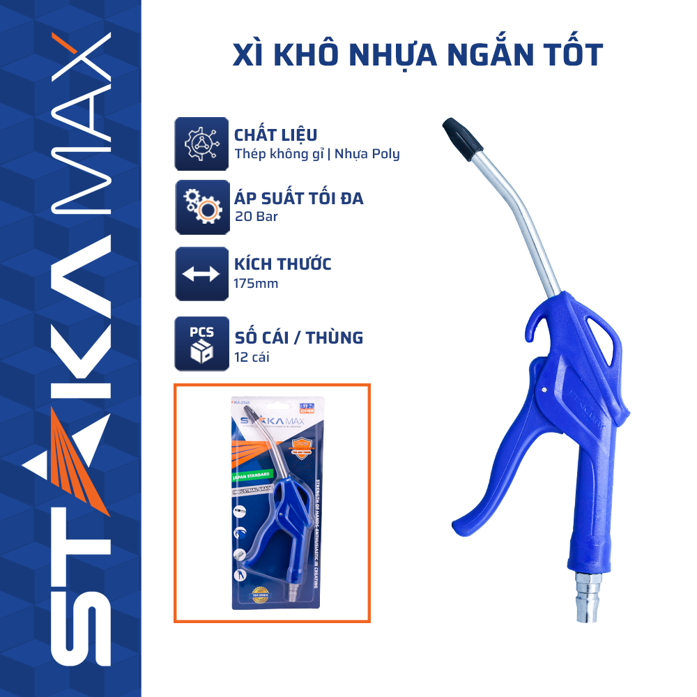 Xì khô nhựa ngắn STAKAMAX tốt (KA-4321) (12C/H,120C/T) – N1