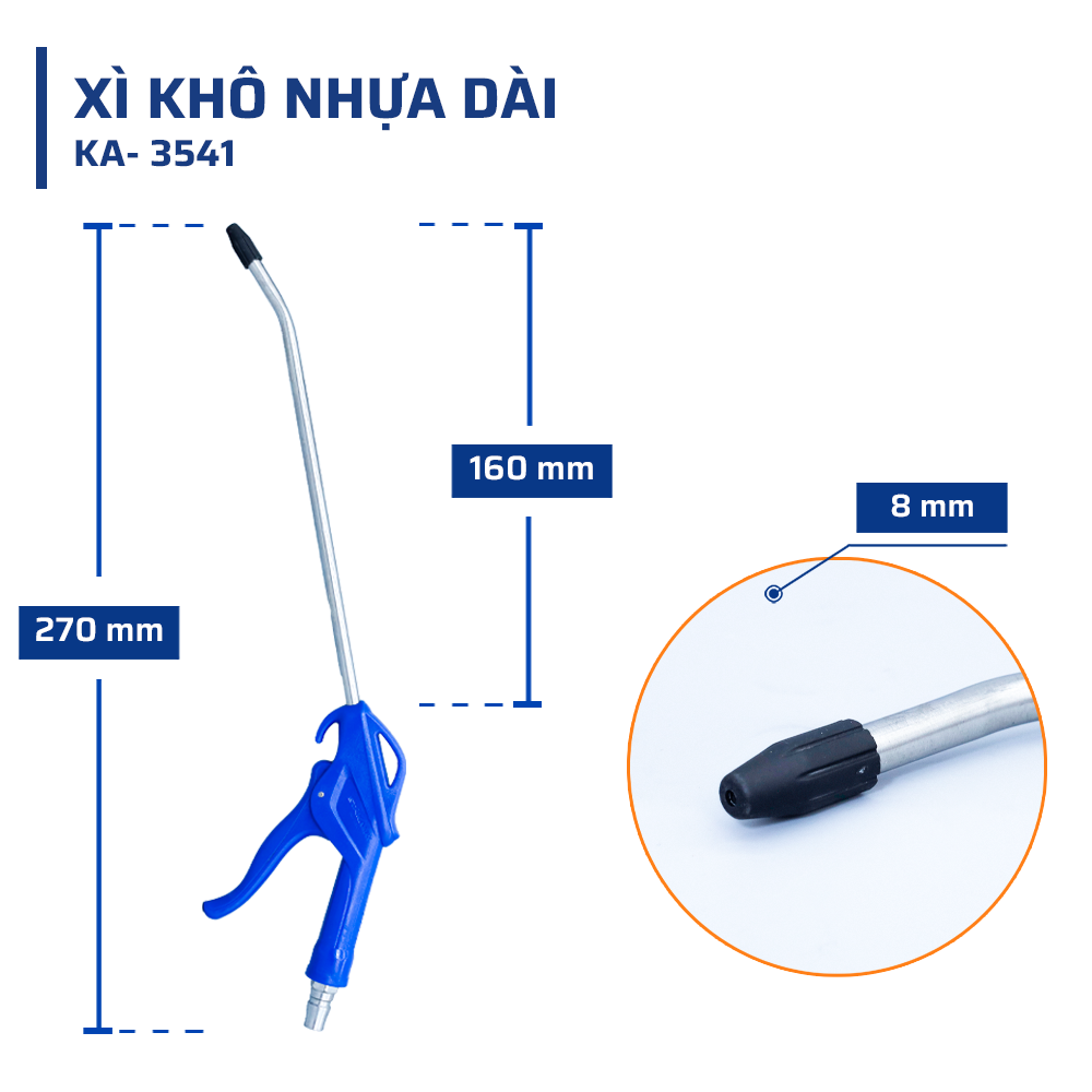 Thông Số Kỹ Thuật Súng Xì Khô Nhựa Dài STAKA MAX