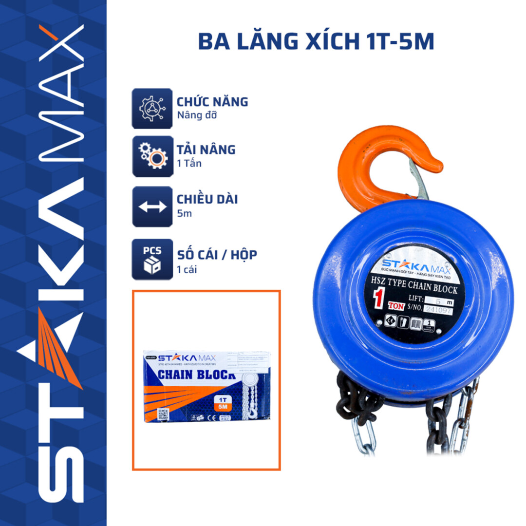Ba lăng xích 1T-5M STAKAMAX (1C/H,1C/T)-N1