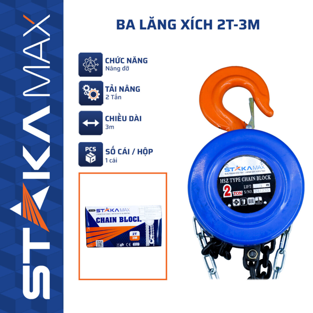 Ba lăng xích 2T-3M STAKAMAX (1C/H,1C/T)-N1