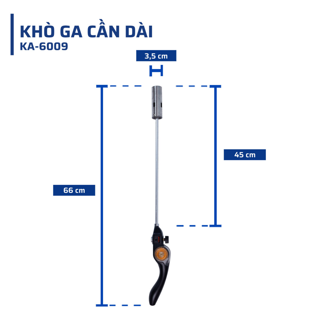 Thông số kỹ thuật chi tiết của khò ga cần dài STAKAMAX