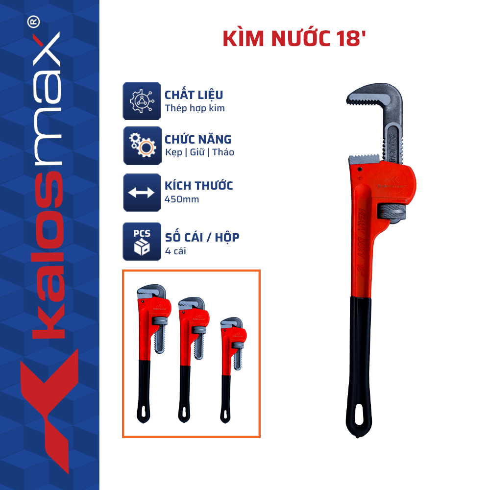 Kìm Nước 18” kalosmax (4C/H, 16C/T)-N1