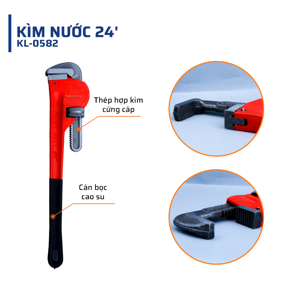 Cấu Tạo đặc biệt của kìm nước 24'' kalosmax