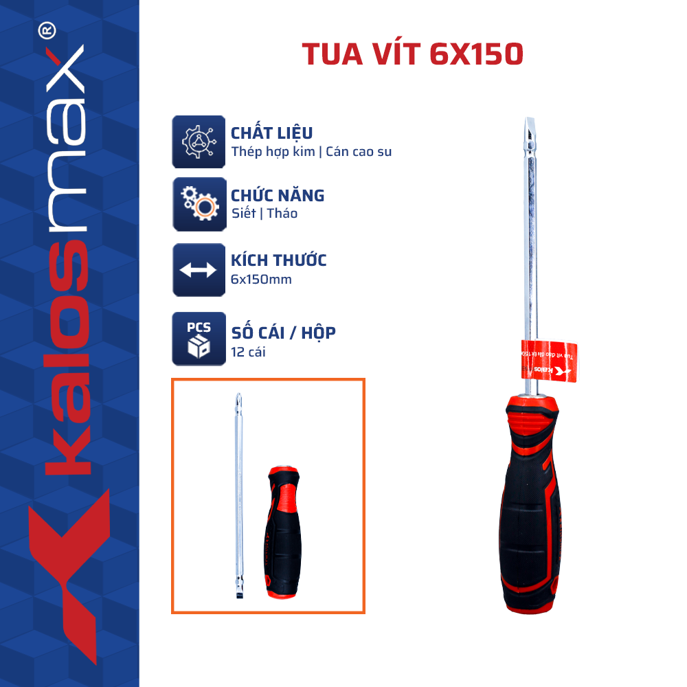Tua vít 6×150 kalosmax (12C/H, 240C/T)-N1