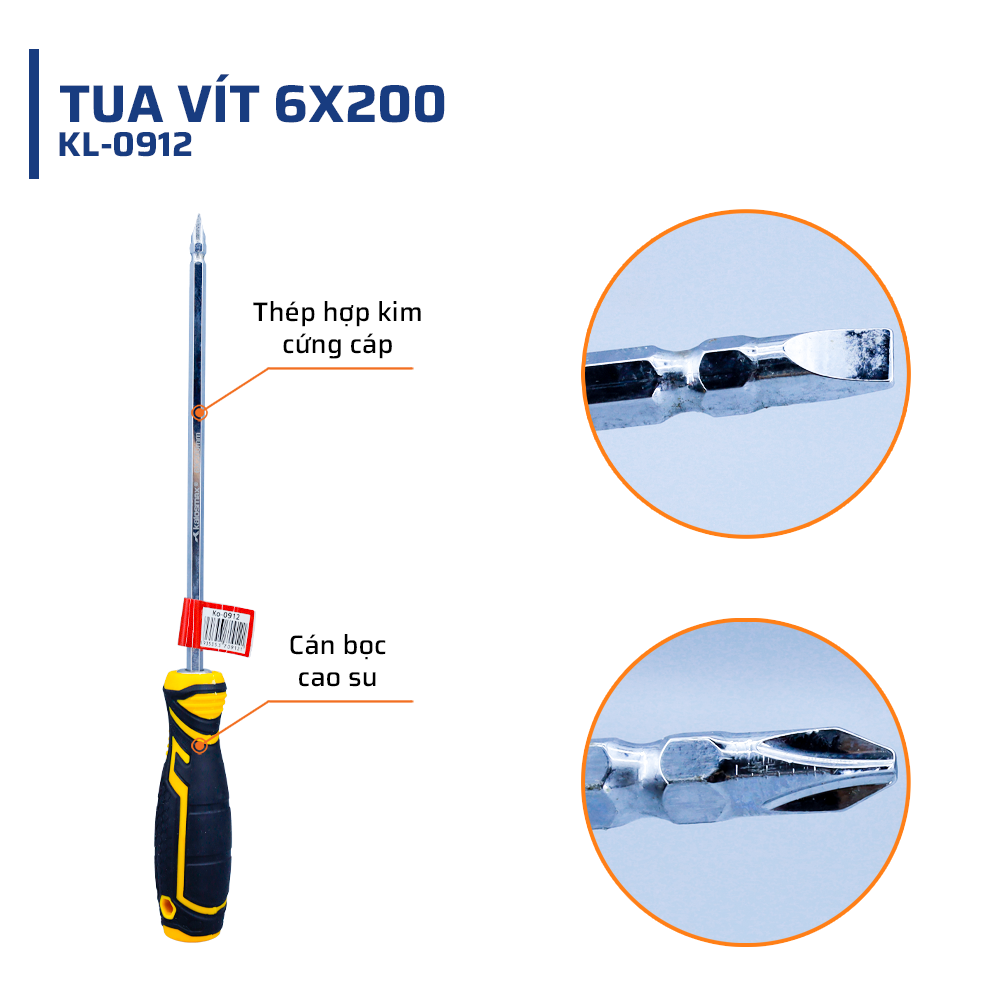 Cấu tạo & Chất liệu đặc biệt của tua vít 6x200mm kalosmax