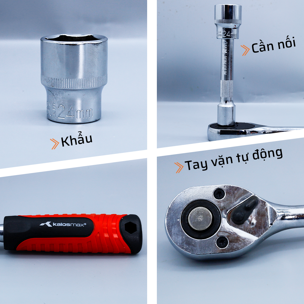 Chất liệu cao cấp của khẩu bộ 1/2 chuyên dụng kalosmax