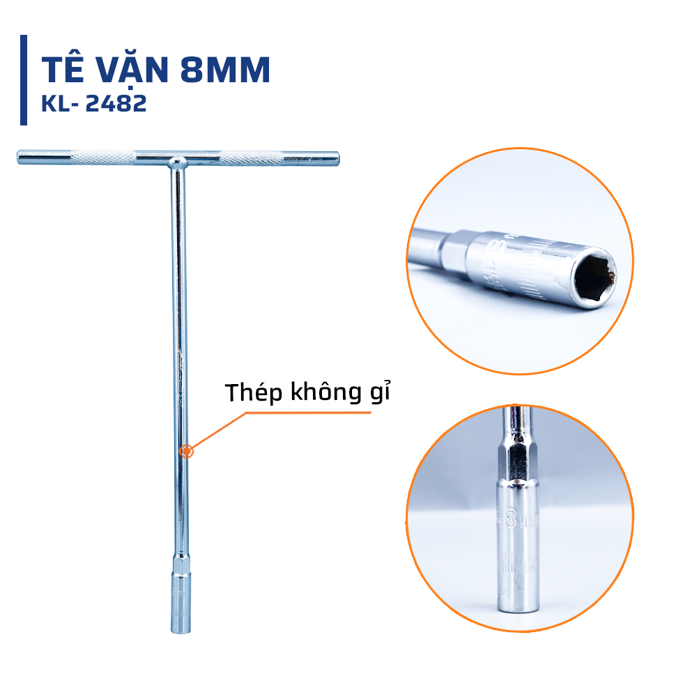 Thiết Kế Chữ T Công Thái Học Tối Ưu Lực Siết Ở Tê Vặn 8mm kalosmax
