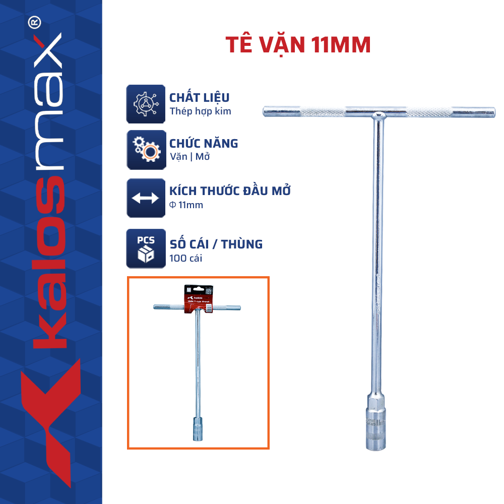 Tê Vặn 12mm kalosmax (20C/H, 100C/T) -N3 | Thép Hợp Kim Siêu Bền