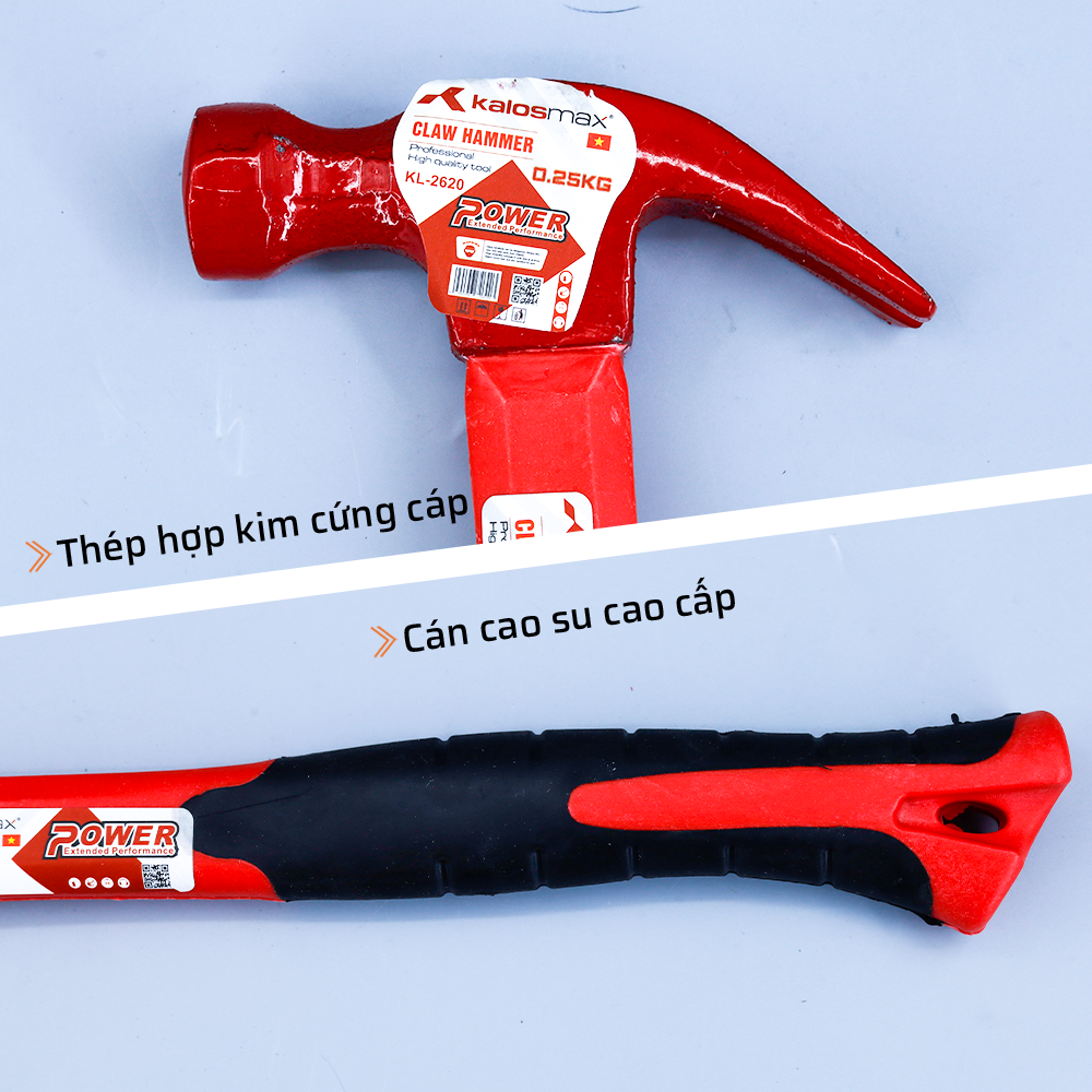 Điểm mạnh vượt trội của búa nhổ đinh 0.25 Kalosmax
