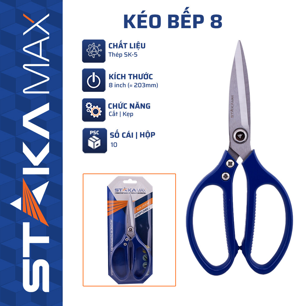 Kéo Bếp 8” STAKA (10C/H, 90C/T)-N1 – Cái