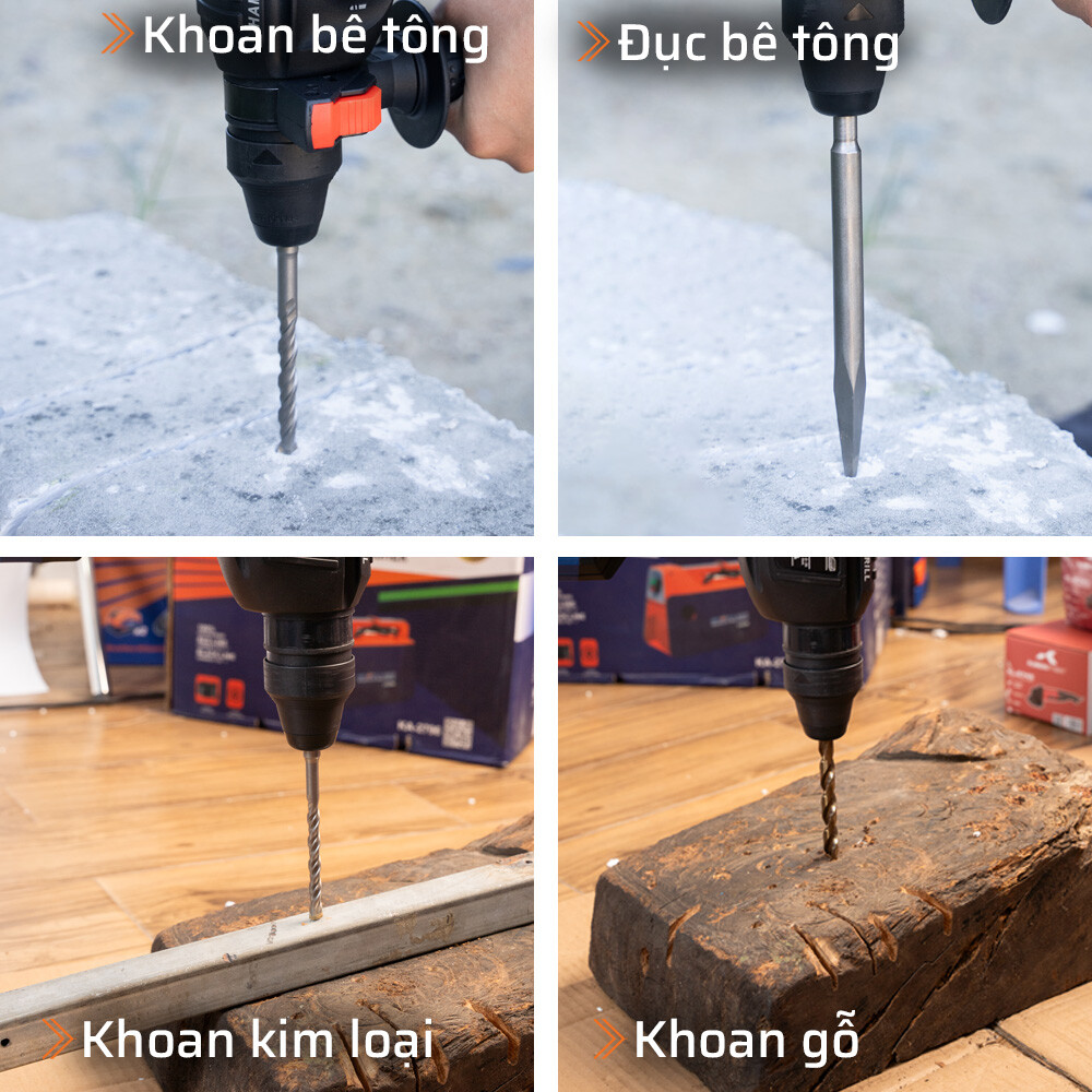 Công dụng của máy khoan bê tông pin chuyên dụng STAKA