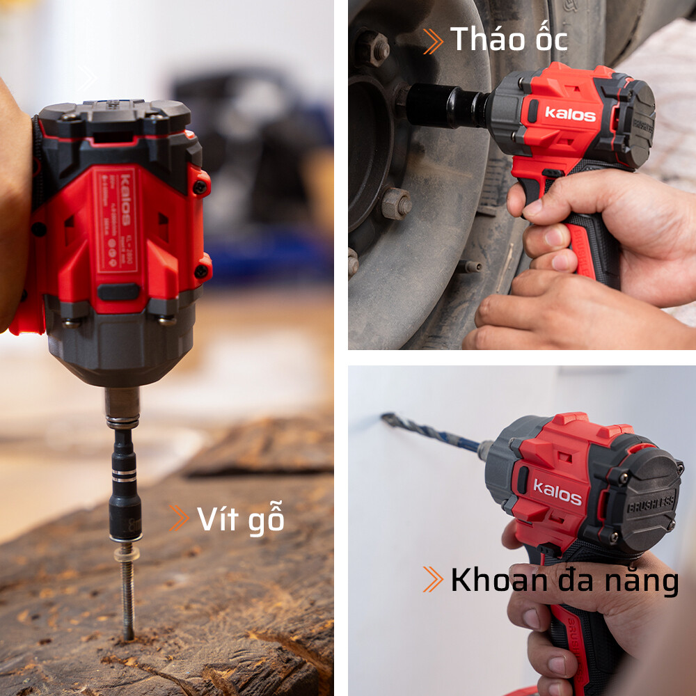 Ứng dụng thực tế của máy tháo ốc pin 350N.m Kalos Max