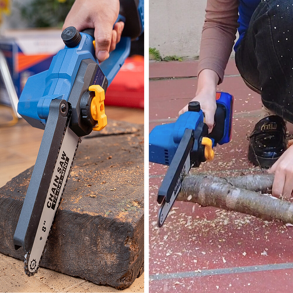 Công dụng thực tế của máy cưa xích pin 8'' STAKA