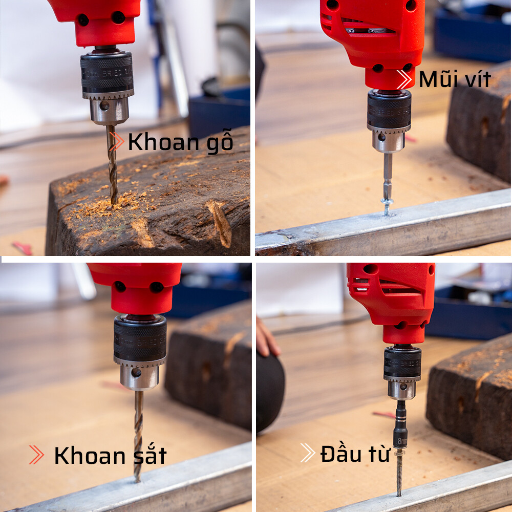Ứng dụng thực tế của Máy Khoan Điện Đầu 10mm 400W KALOS MAX