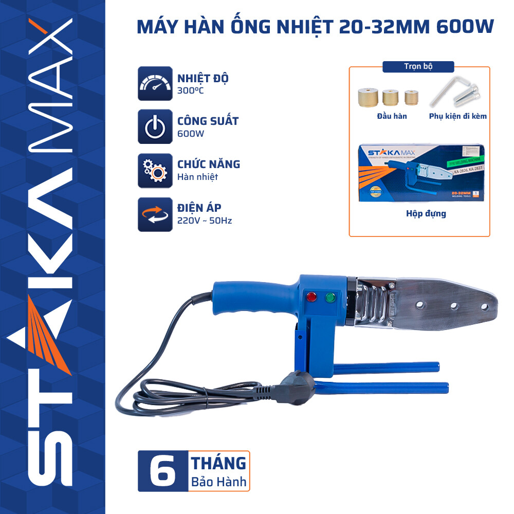 Máy Hàn Ống Nhiệt 20-32mm 600W STAKA – Giá Tốt, Chính Hãng