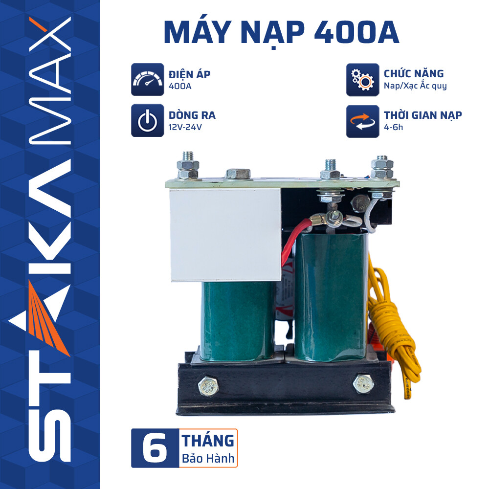 Máy Nạp 400A STAKA (1C/T)-M1 – Nạp Ắc Quy 12V/24V Mạnh Mẽ, An Toàn