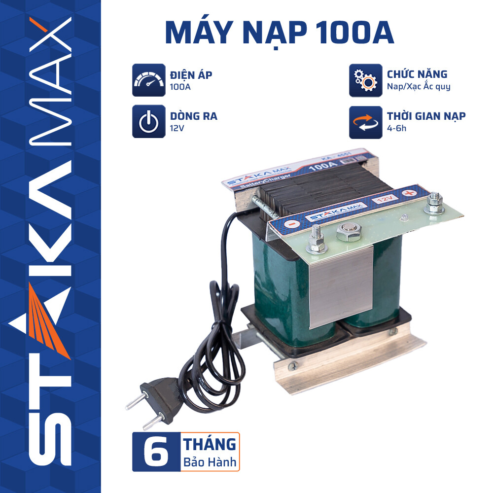 Máy Nạp 100A STAKA (1C/T -M1) – Giải pháp nạp ắc quy 12V mạnh mẽ, bền bỉ