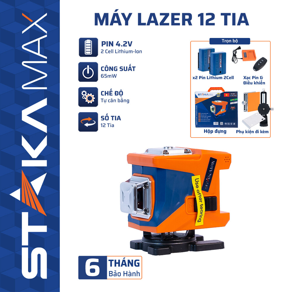 Máy Laser 12 Tia STAKA (Không kèm chân) (1C/H,10C/T)-M1 Độ Chính Xác Cao, Giá Tốt