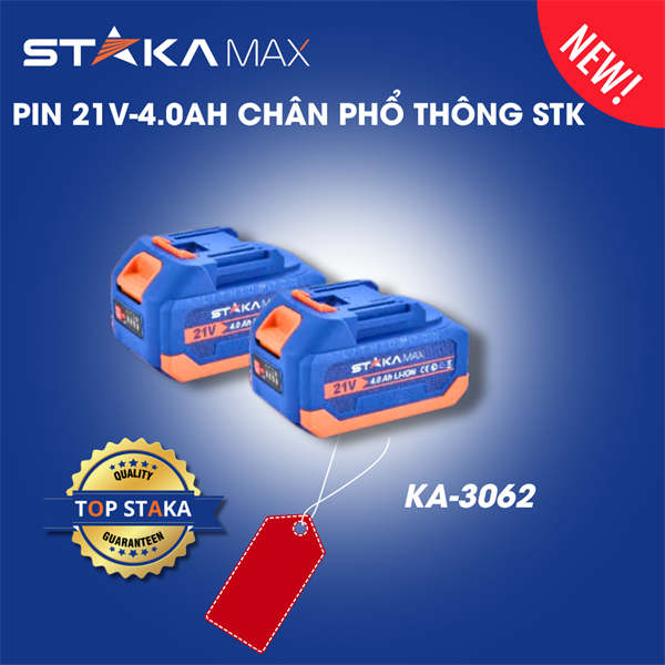 Pin 21V-4.0Ah Chân Phổ Thông STK (1C/H, 33C/T)-M1 – Cái
