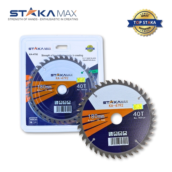 Lưỡi cắt gỗ 180×40 STK (C/H, 100C/T) – N1 – Cái