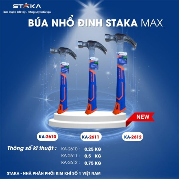 Búa nhổ đinh 0.75 kg STK Max (6C/H,36C/T)-N1 – Cái