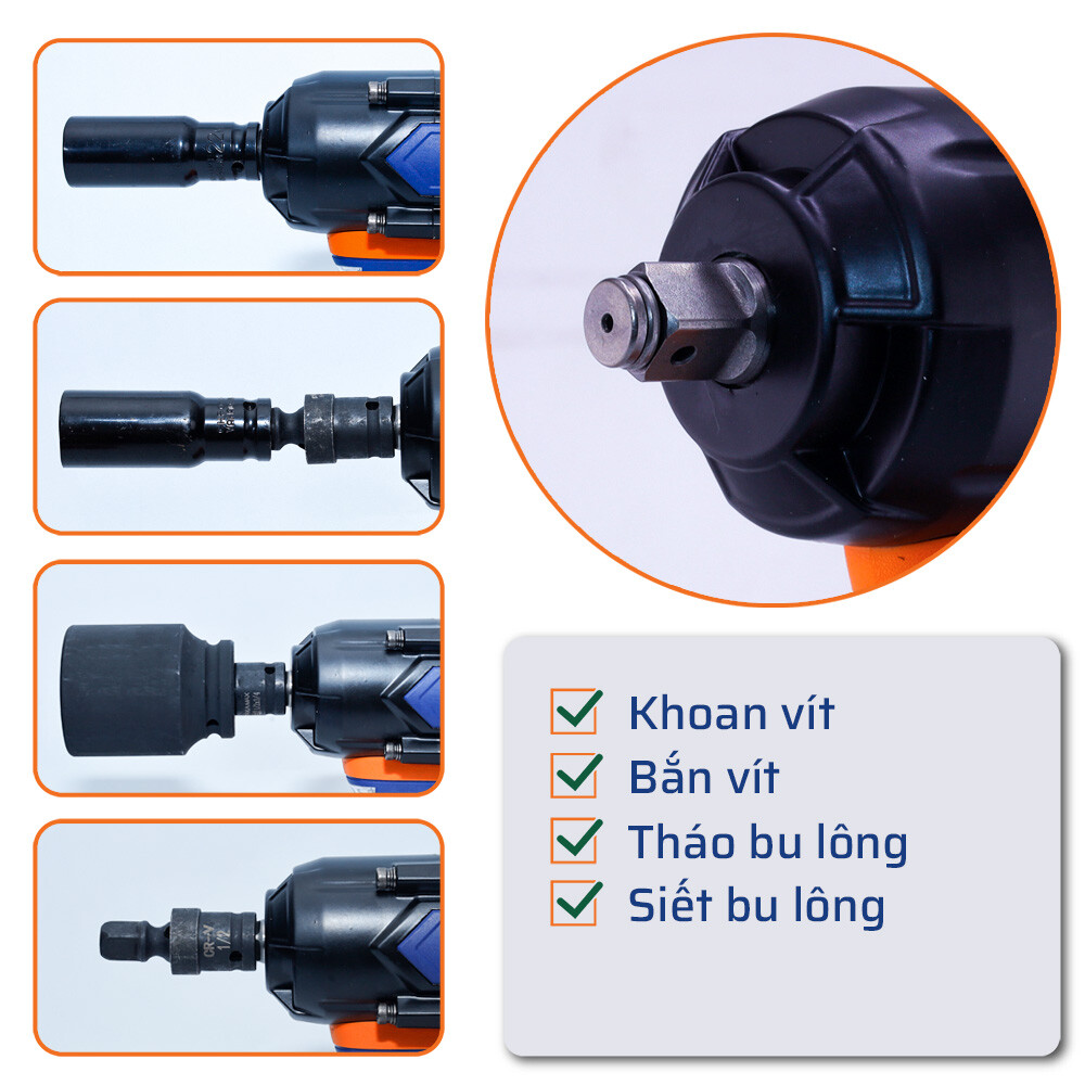 Điểm mạnh của máy tháo ốc pin 1300N.m STAKA không nên bỏ qua