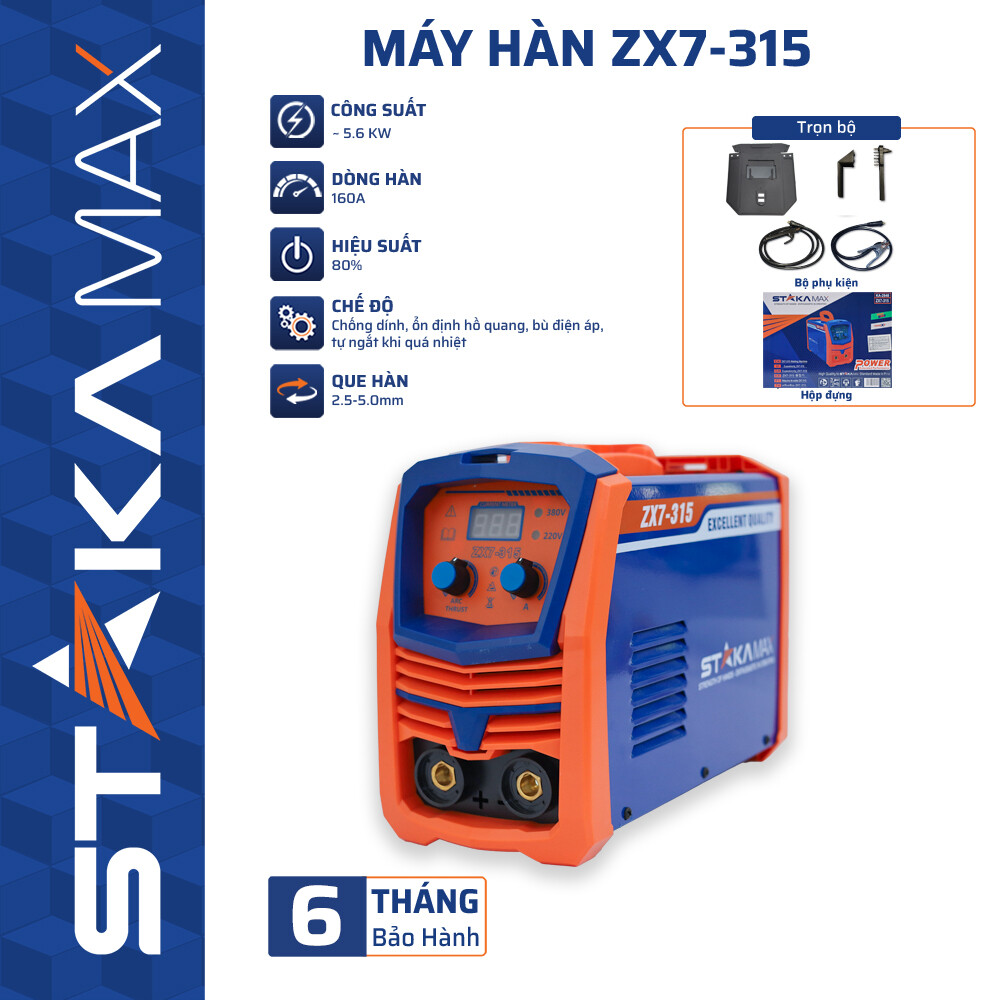 MÁY HÀN ZX7-315/3 BO STAKA MAX Hiệu Suất 80% 