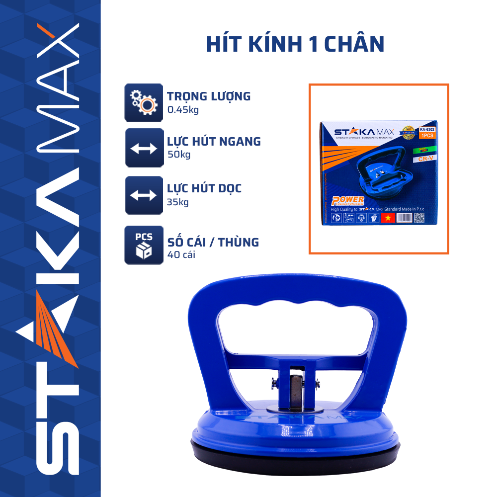 Hít Kính 1 Chân STAKA MAX (40C/T)-N1