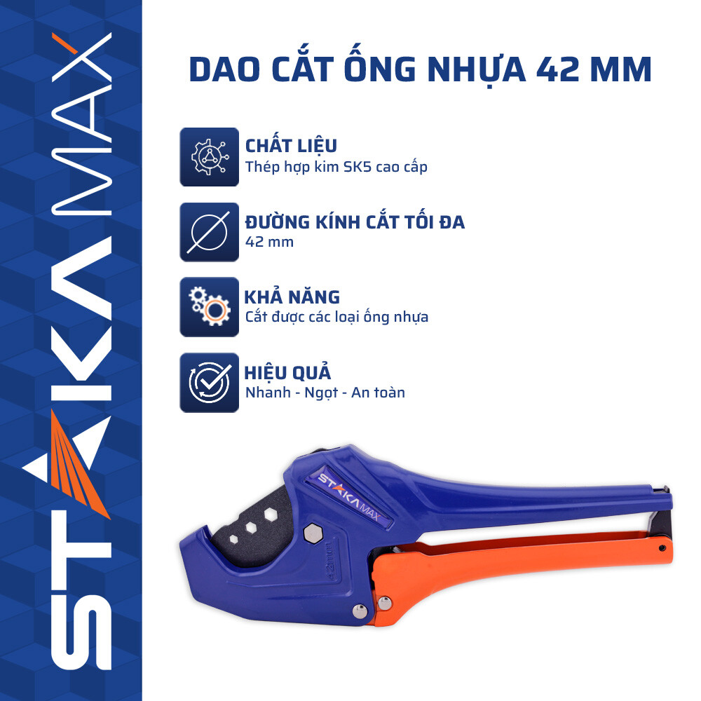 Dao Cắt Ống 42mm thân đúc STAKA MAX (6C/H,48C/T)-N1