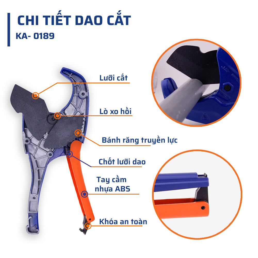 Cấu tạo chi tiết dao cắt ống STAKA