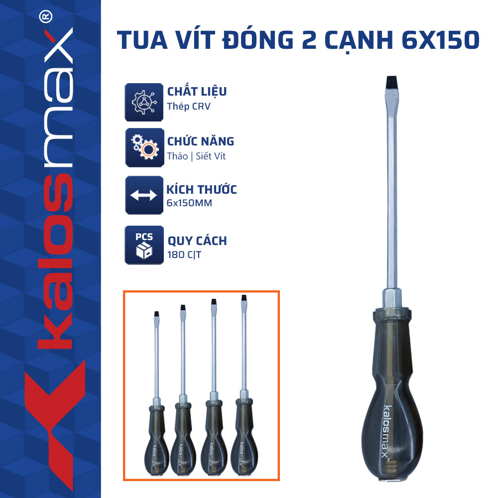 Tua Vít Đóng 2 Cạnh 6×150 kalosmax (180C/T)-N3