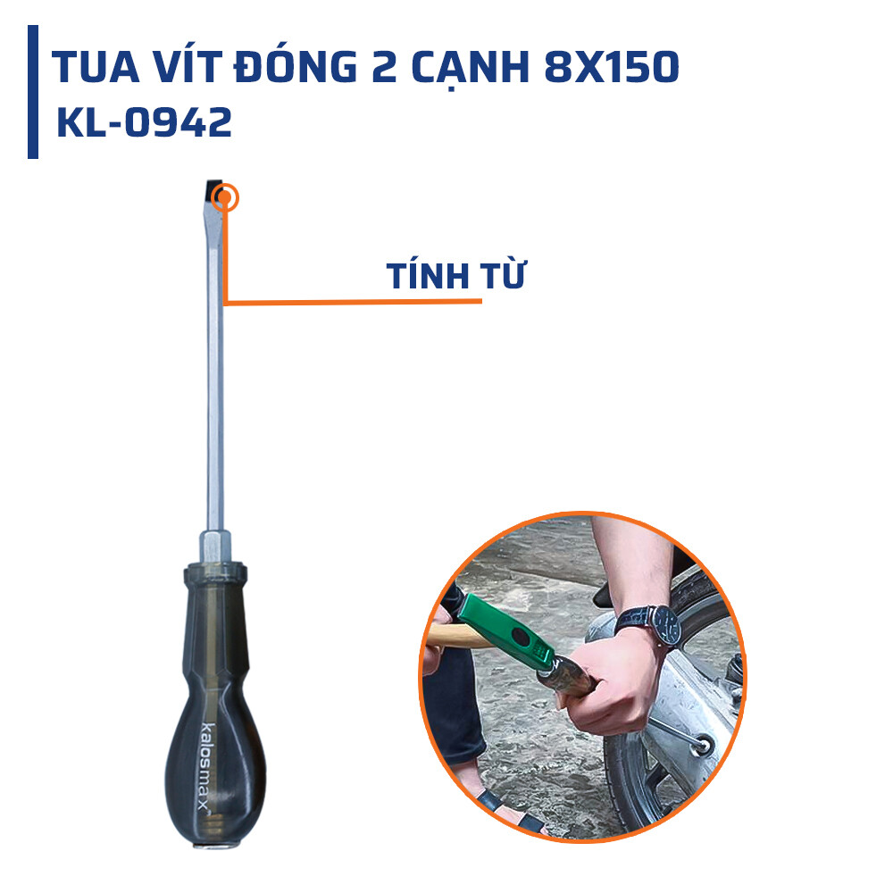 Cấu tạo đặc biệt của tua vít đóng 2 cạnh kalosmax