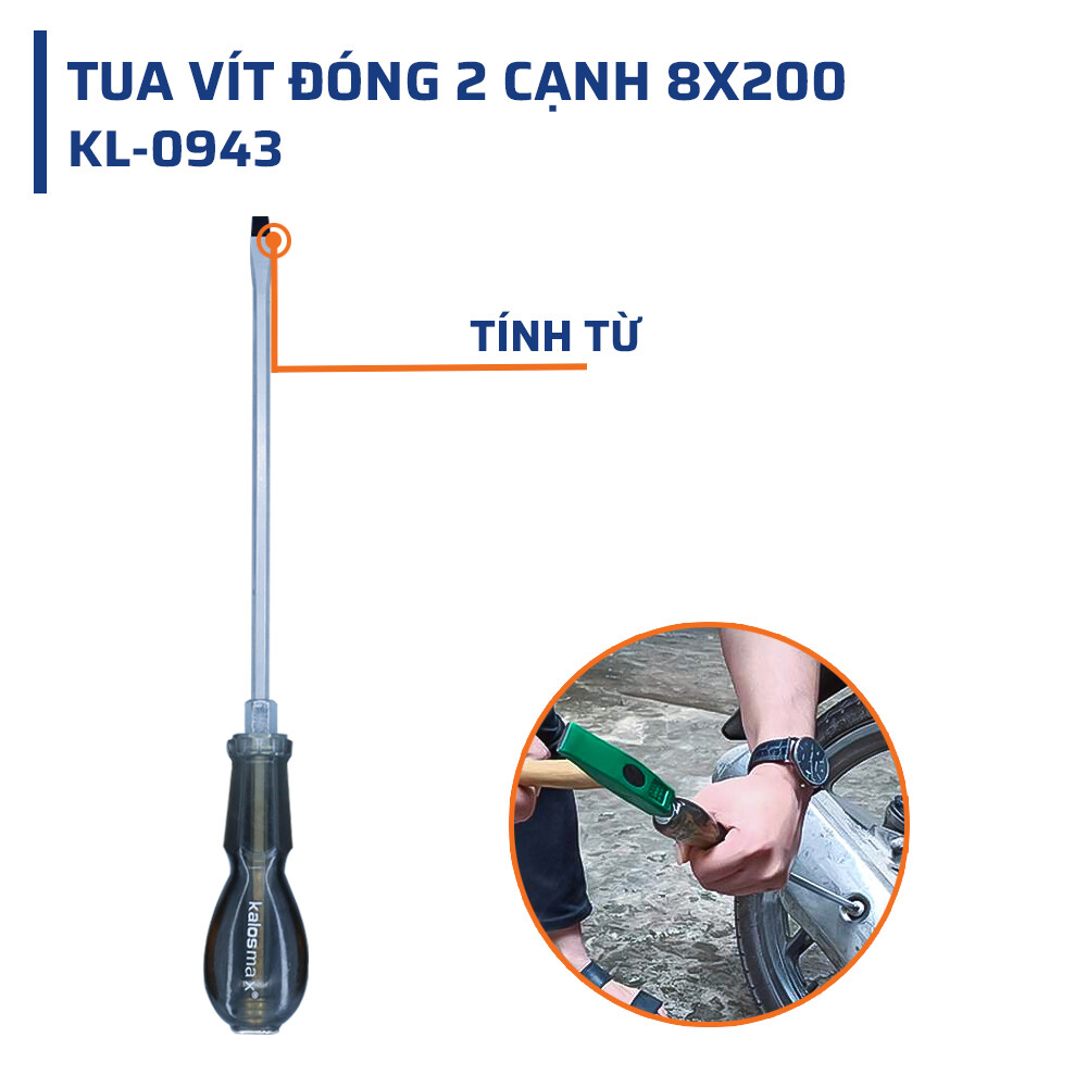 Cấu tạo đặc biệt của tua vít đóng 2 cạnh kalosmax