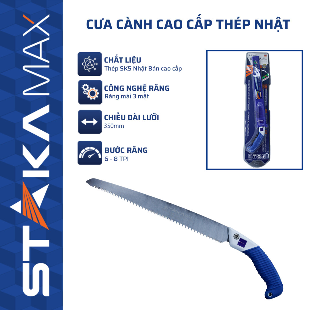 Cưa Cành Cao Cấp Thép Nhật STAKAMAX (6C/H, 48C/T)-N1