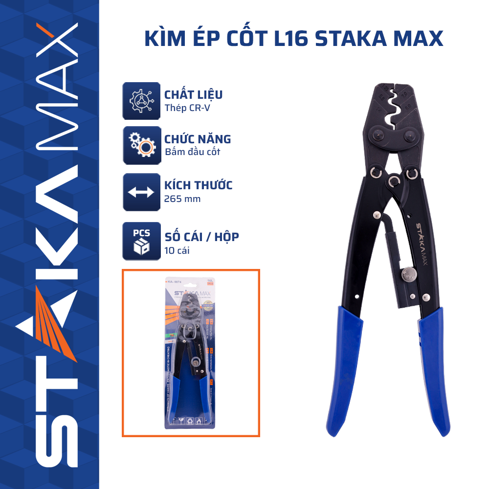 Kìm ép cốt L16 STAKAMAX (10C/H;40C/T)-N1